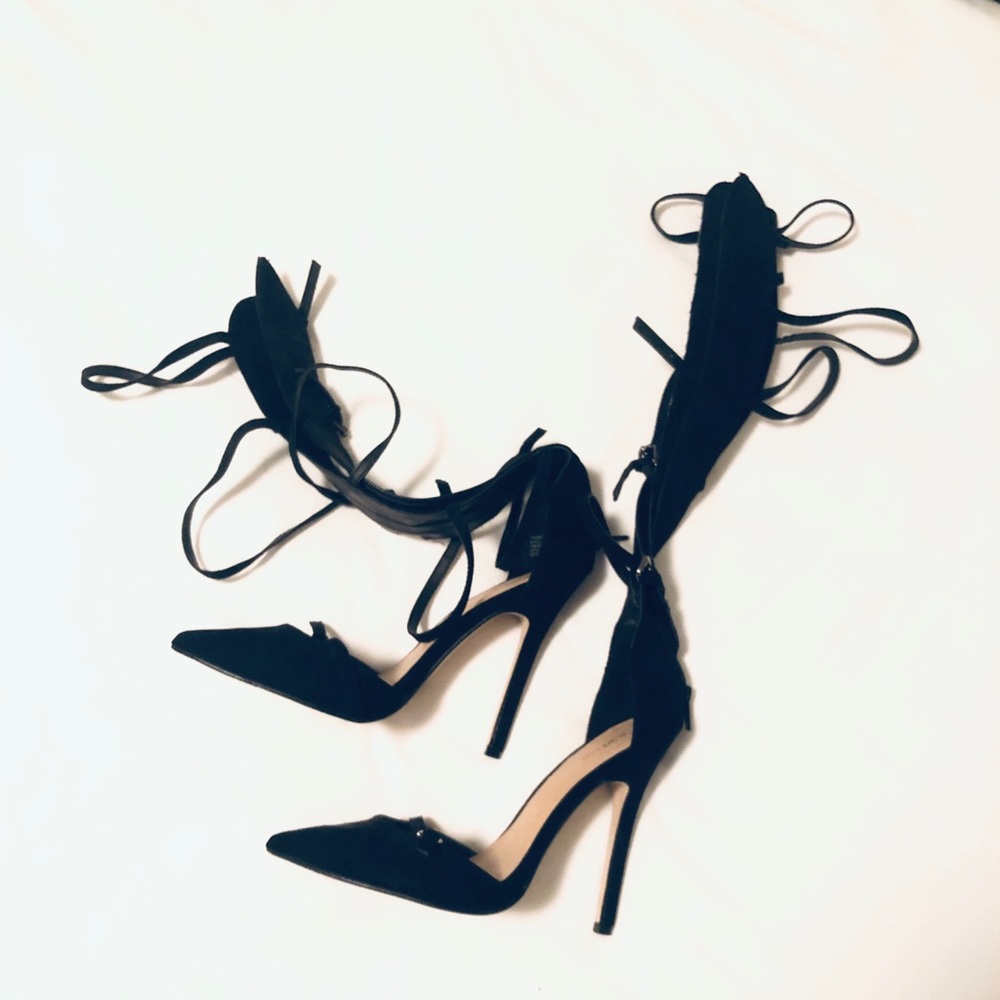 Stilettos with knee high straps